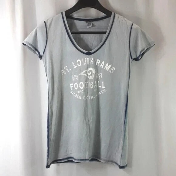 NFL Team apparel ST. Louis Rams size XL gray blue white t-shirt * - Picture 5 of 8